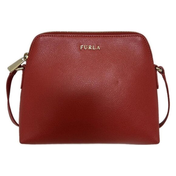FURLA - Pink Leather Shoulder Bag - Picture 1 of 8